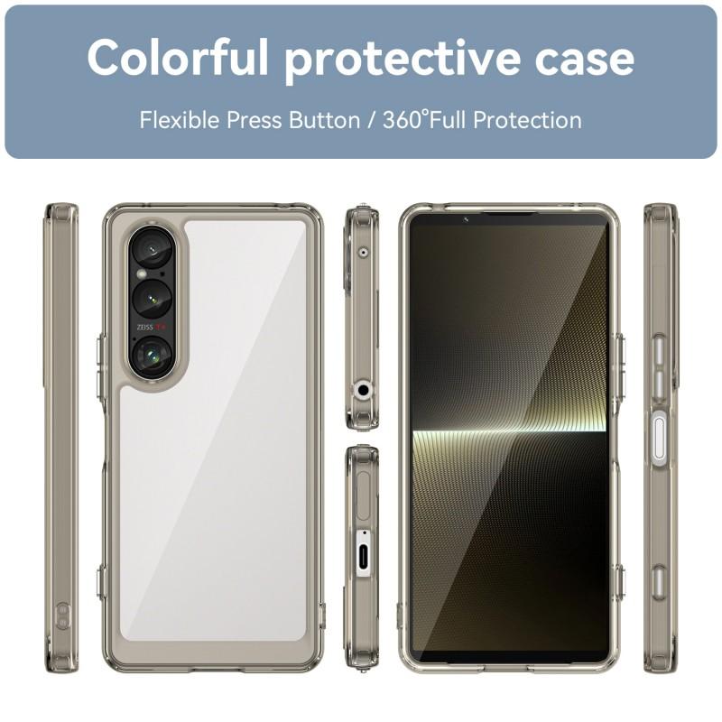 For Sony Xperia 1 VI Phone Case WANLONFENG XC Series TPU Acrylic Cover with Tempered Glass (Big Lens Hole)