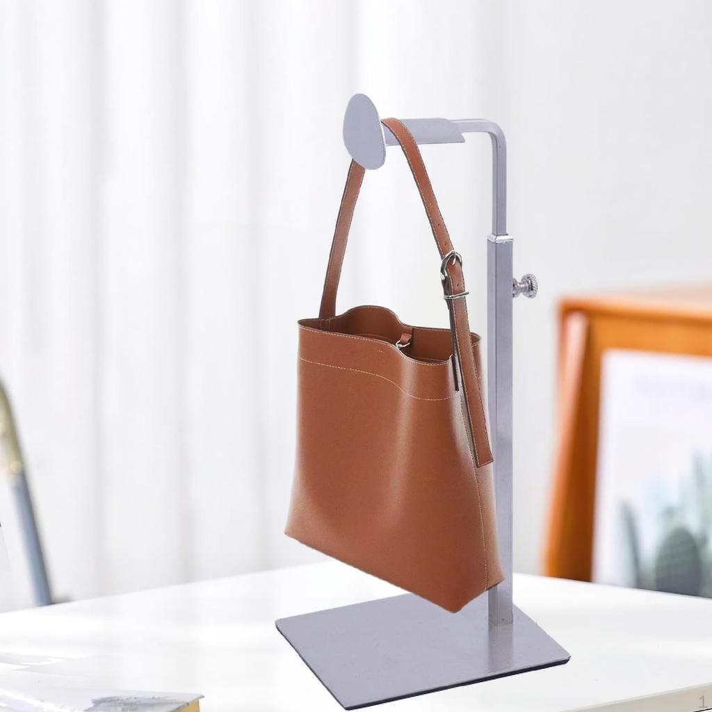 Purse Display Stand Adjustable Height Aesthetic D Shaped Multifunctional Handbag Rack Single Hook
