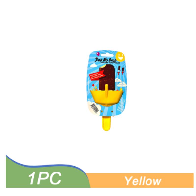 

Новая стойка для мороженого с защитой от капель. Держатель для льда без капель. Полка для замороженных угощений без беспорядка. Держатель для мороженого с соломинкой для детского мороженого. жёлтый
