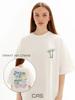 Oversized T-Shirt with Palm Print