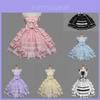 Liebesengel Cosplay Kostüm Chiffon Kleid Lolita Gotisch Prinzessin Dienstmädchen Outfit