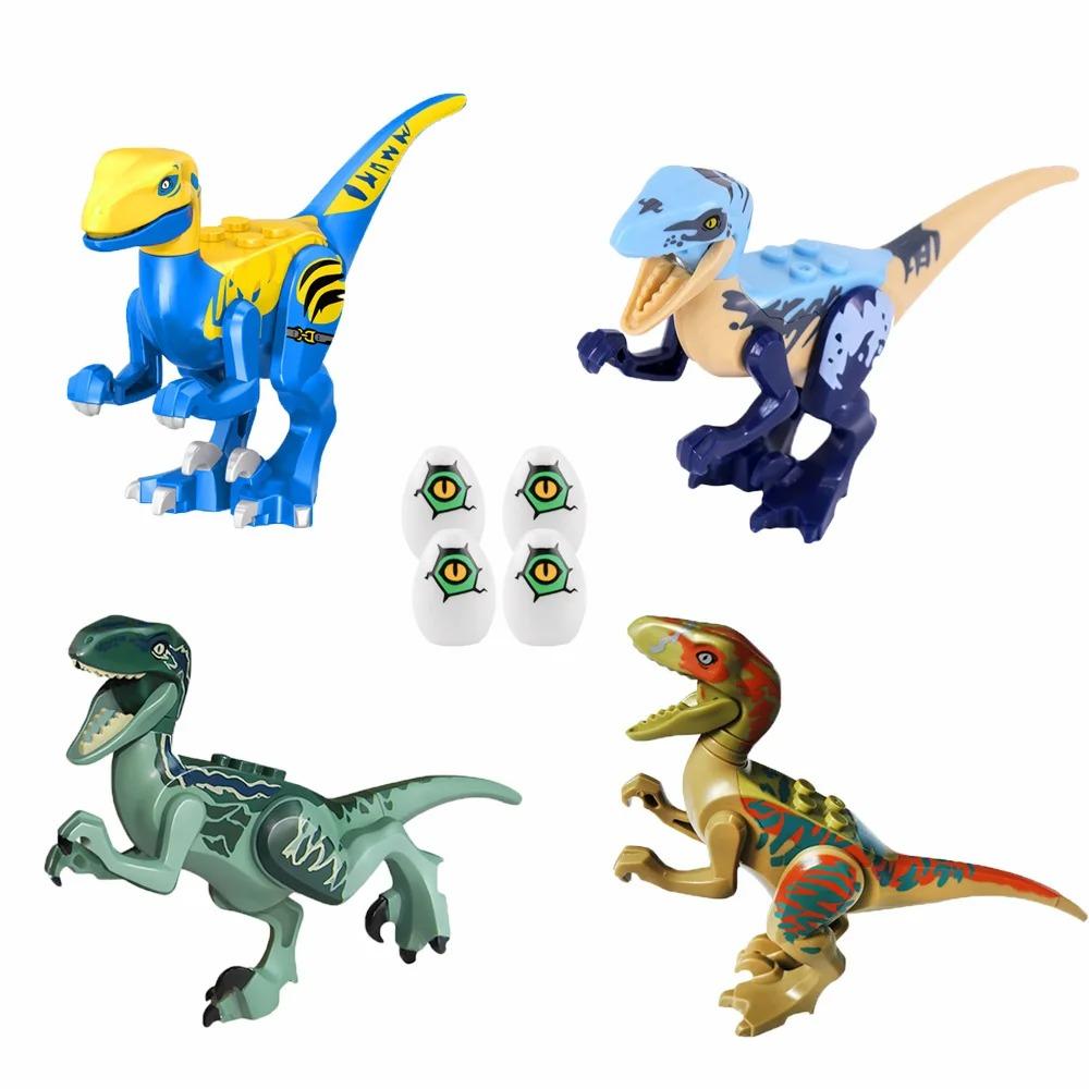 Jurassic Dinosaurier DIY Bausteine Velociraptor Velociraptor Rex Tyrannosaurus Pterosaurier Dilophosaurus Zubehör Steine Spielzeug