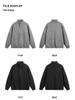 Men's Korean Style Double Zipper Knit Cardigan - Autumn/Winter Long Sleeve Casual Stand Collar Sweater