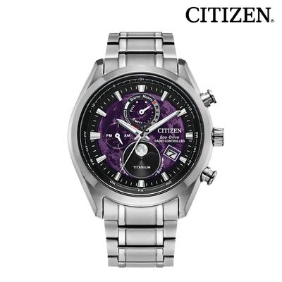 Citizen Eco-Drive Radiostyret Månefaseur - Rustfrit Stål (BY1010-81Z)