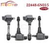 High Quality Ignition Coil For Nissan Sentra 1.8L Almera N16 Primera P11 224486N011 2001-2006 AIC-4004G 22448-6N015