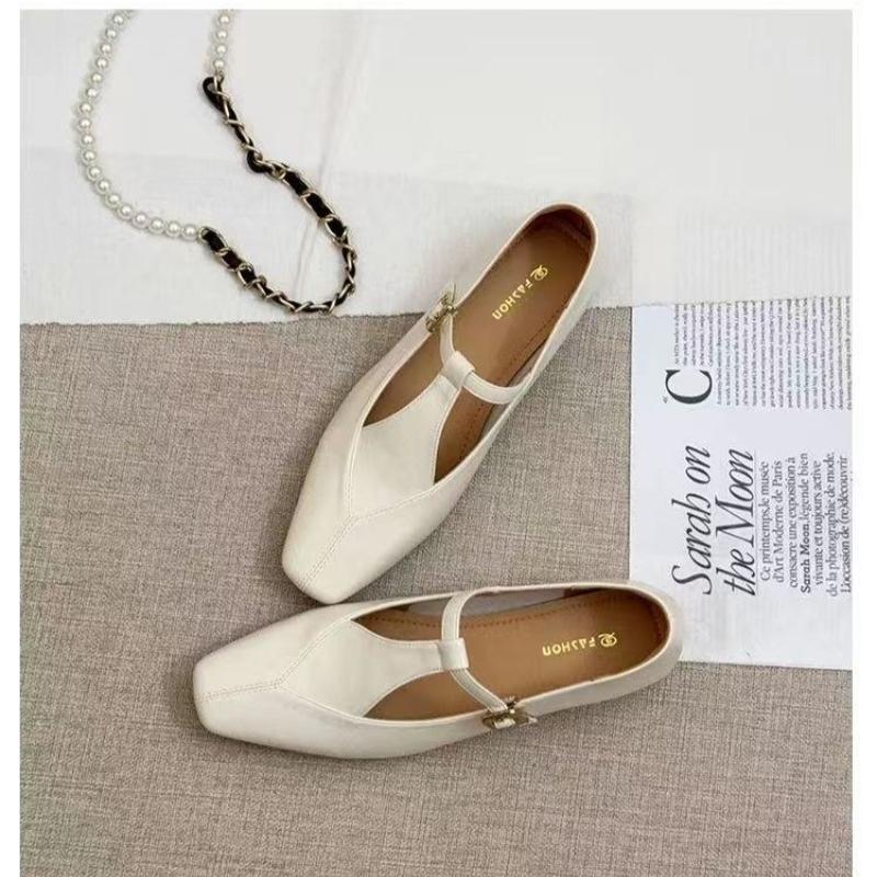 

Модные Новые Осенние Женские Балетки Дизайнерский Бренд Женские Повседневные Лоферы Модные Туфли Мэри Джейн Круглый Носок Балерина Женские 41 грязно-белый