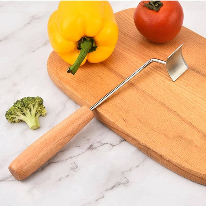 Quick Corn Kernel Remover With Stable Wooden Grip And Rustproof Nonrust Steel Design Corn Peelers Device