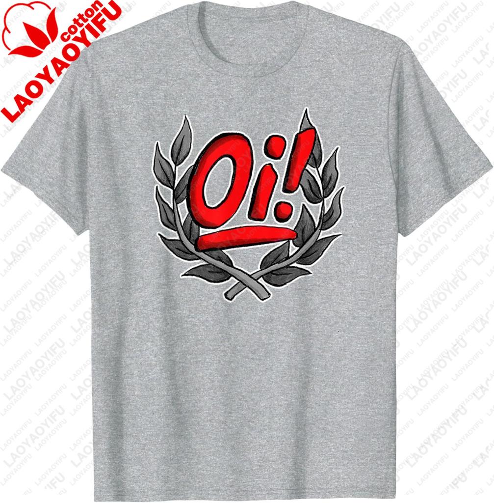 Oi Oi Oi Skinhead Hardcore Ska Punk T-shirt Confortable et Décontracté Manches Courtes