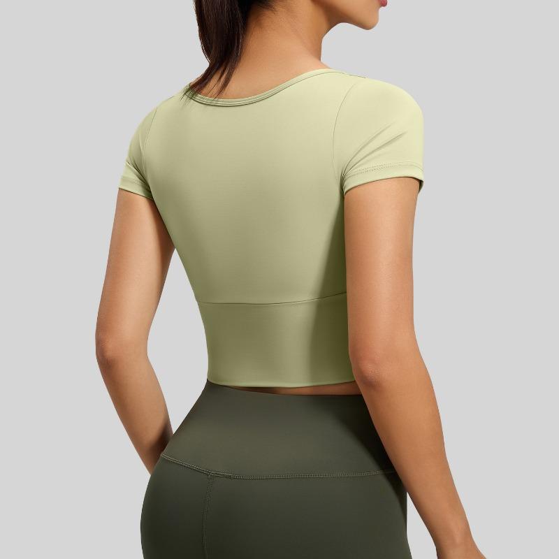 Women's Yoga Short Sleeve Sports Fitness Tops