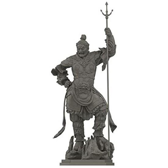 Kaiyodo Art Pla Shitenno Statue Kōmokuten Height approximately 160mm Non-scale Unpainted Unassembled Plastic Model Kit AP013