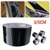 3/5CM Schwarz Glänzend Vinyl Folienband Fensterzierleisten Folie Blackout Chrom Entfernung Vinyl Folienrolle Auto Schutz Zubehör