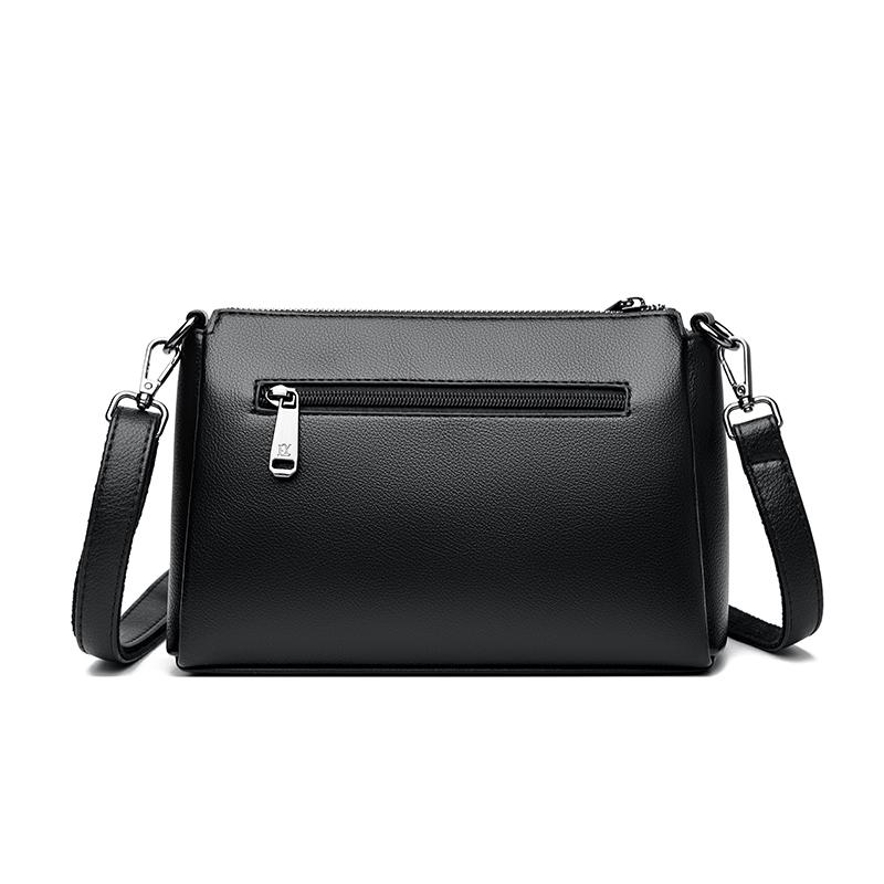 Versatile PU Crossbody Bags for Women Stylish High Quality Brand Design Zipper Solid Color Pattern Casual Daily Use Shoulder Bag