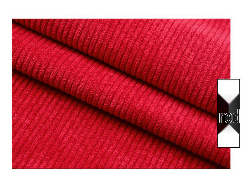 Solid Color Corduroy Velvet Ribbed Fabric for Clothing and Sofa Covers