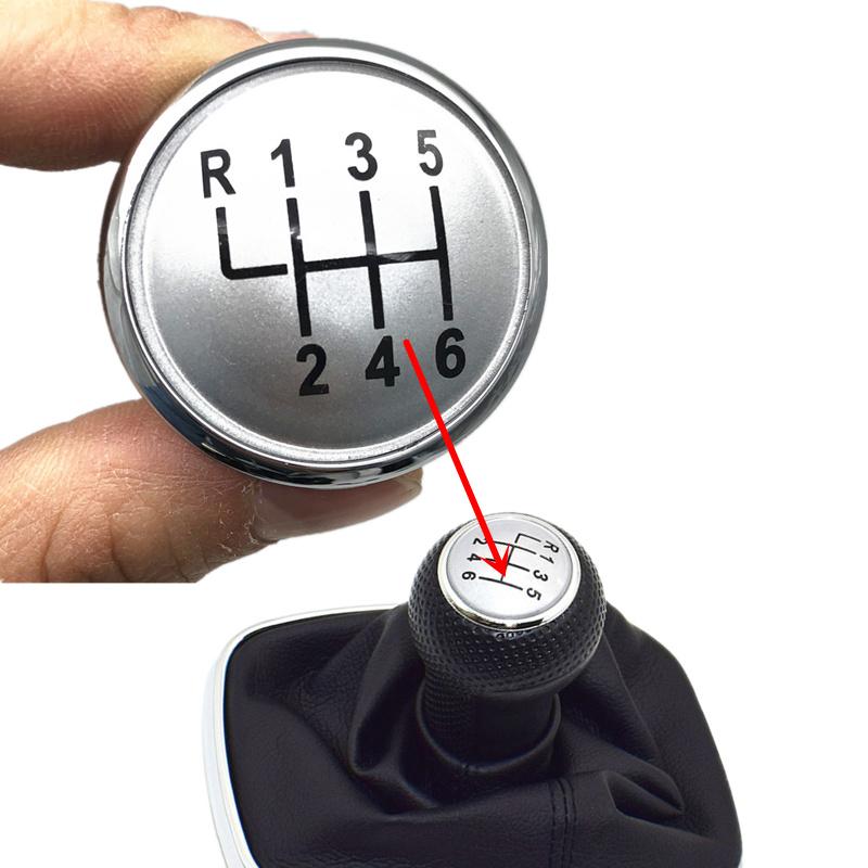 5/6 Speed Gear Shift Knob Cap Speed Number Emblem Badge Cover for VW Volkswagen Golf Jetta MK3 MK4 GTI MK4 Bora LUPO POLO SEAT IBIZA CADDY