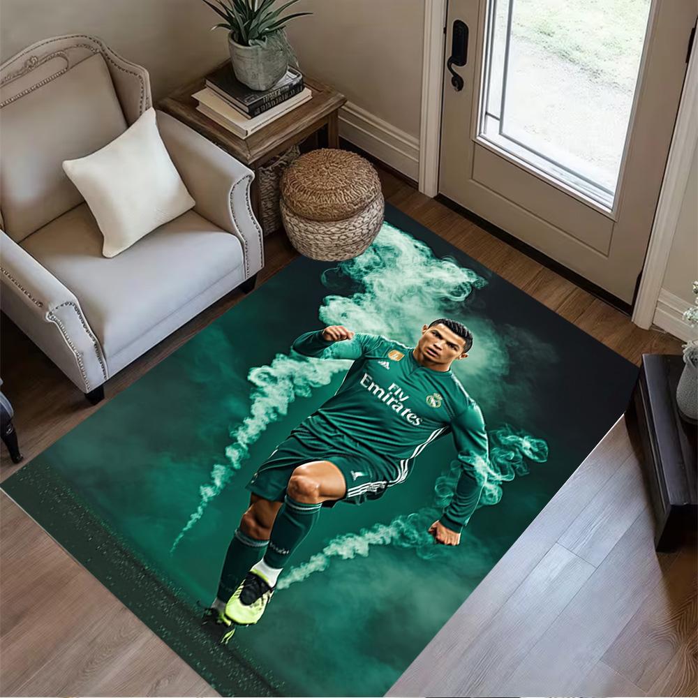 Juventus Team Celebration Area Rug Perfect for Foyer Entryway Dormitory Study Room Anti-slip Rug Office Home Decor Perfect Birthday/Christmas Gift Ide