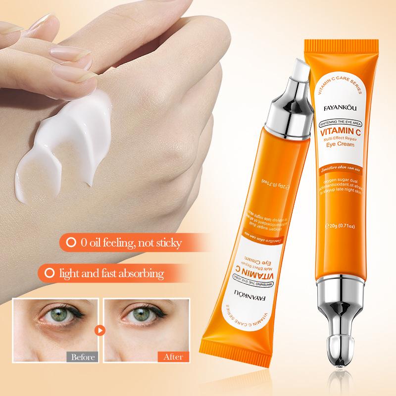 Fayankou Vitamin C Nicotinamide Firming Repairing Eye Cream Anti Dark Circles Eyes Bags Remover