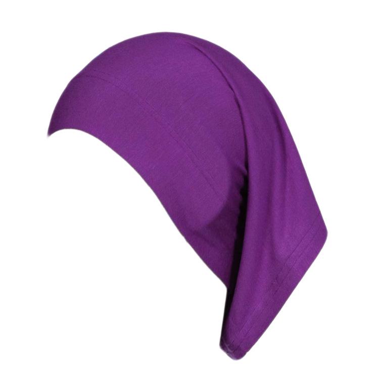 Silk Milk Elastic Undercap Ethnic Snood Solid Color Head Wrap