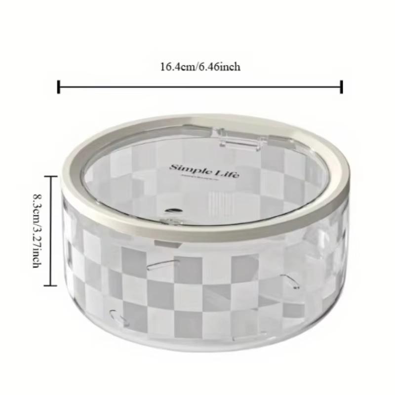 

Креативная круглая коробка для хранения украшений с открытой крышкой, пылезащитная прозрачная коробка для хранения, детские коробки для хранения украшений для волос белый