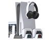 ElecGear PS5 Vertical Stand and Cooling DualSense Wireless Controller Charger Game Storage Bracket for PlayStation 5 and Digital Edition Media Remote
