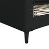 Daybed Black 80x200 Cm Fabric