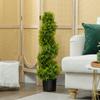 Artificial cypress 90cm artificial plant in spiral shape, plastic artificial plants in pot, modern decoration