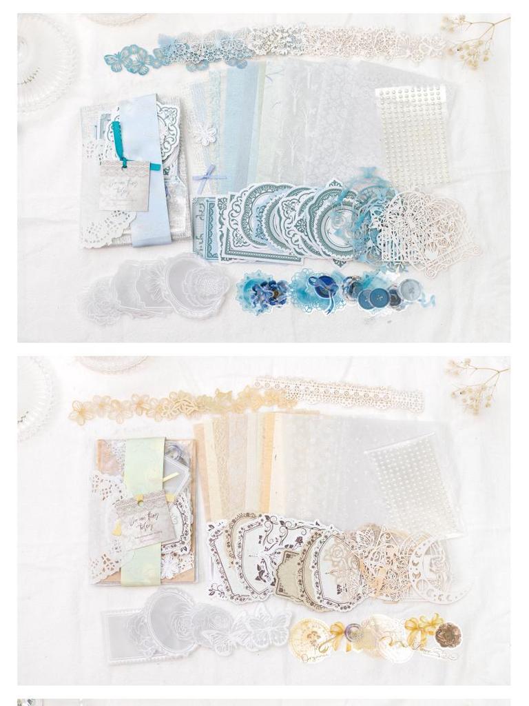 Twilight Life's Moments Journal Set: Large Capacity with 126 Pieces & 4 Material Types