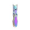 Anti-Splash Stainless Steel Nail Clippers, Large Opening for Thick Nails, Portable Gray Single Set.
