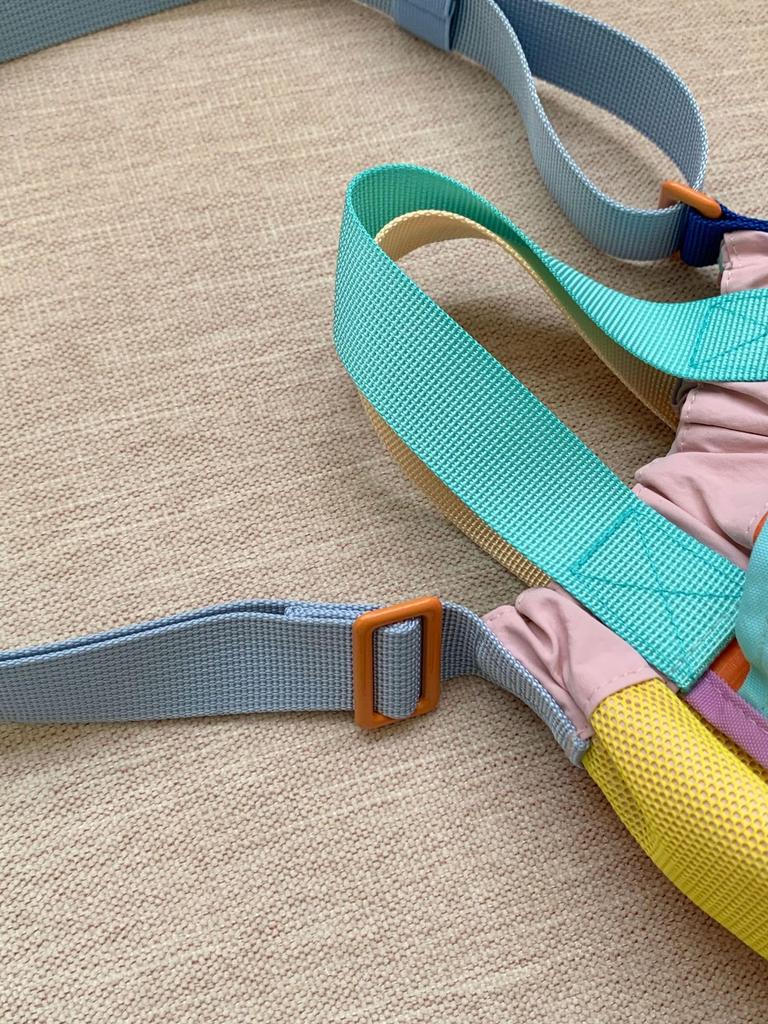 Lovey summer Colourblock Micro Dumpling Nylon Shoulder Bag Bag, Women's