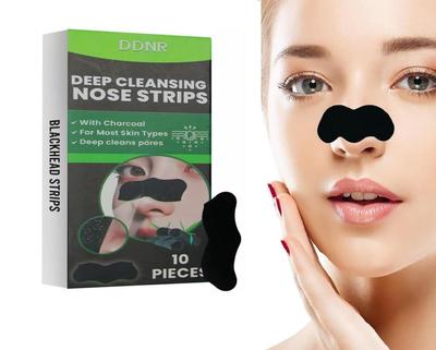 ELYZIO Deep Cleansing Charcoal Nose Strips for Blackhead Removal Pore Cleaner Deep Purifying Nose Pore Strips for Women Men Instant Blackhead Rem