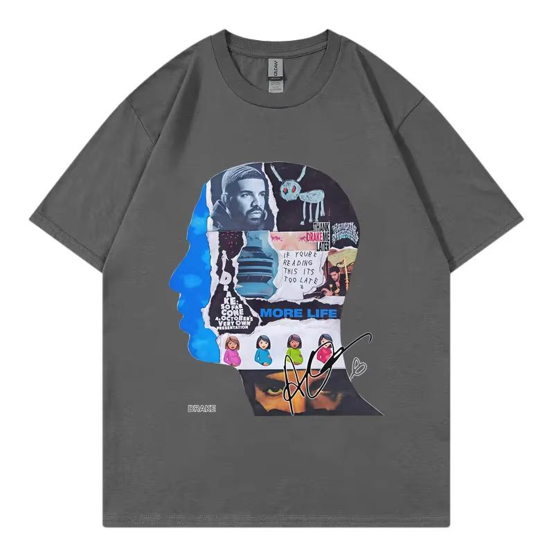 

Rapper Drake Album Merch Graphic T Shirts Unisex Women Clothing Harajuku Hip Hop Tshirts Summer Casual Comfort Tshirt Streetwear 4XL