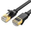 Ugreen Cat 7 Flat Ethernet Cable 0.5m - Ultra High-Speed 10Gbps Network Solution (U/FTP, Black)