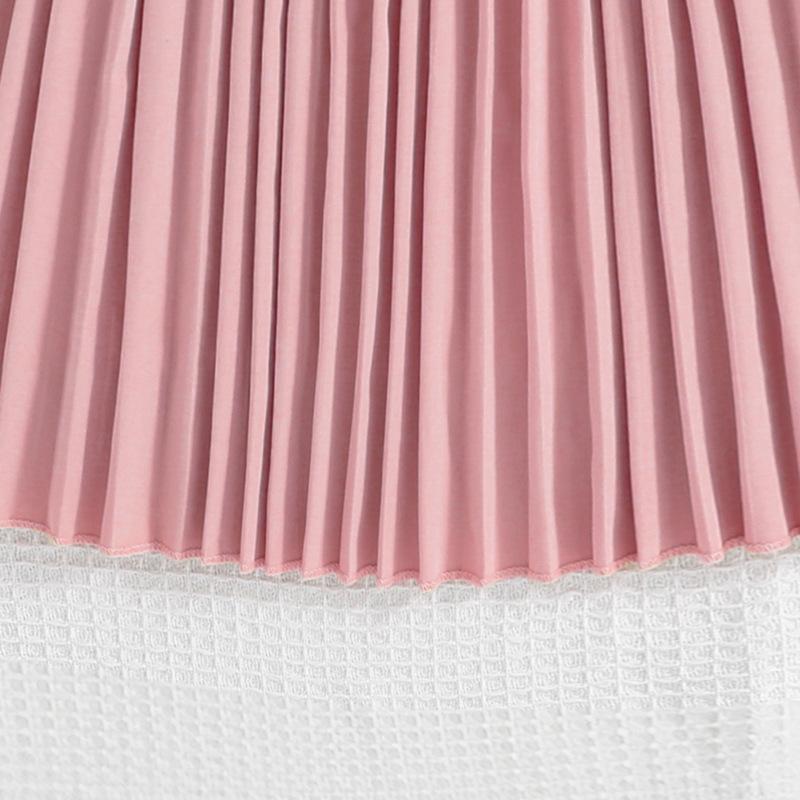 8-12Y Girls Dresses Pop Children's Summer New Foreign-style Fly Sleeve Dress Colour Temperament Pleated Skirt
