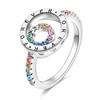 Size 6 -9 Inch Authentic 925 Silver Women Stackable Ring Girl 'S Luxury Wedding Finger Rings