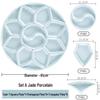 Melamine Platter & Tableware Set: Bowl, Plate, and Dish Set for Hot Pot & New Year's Eve Dinner.