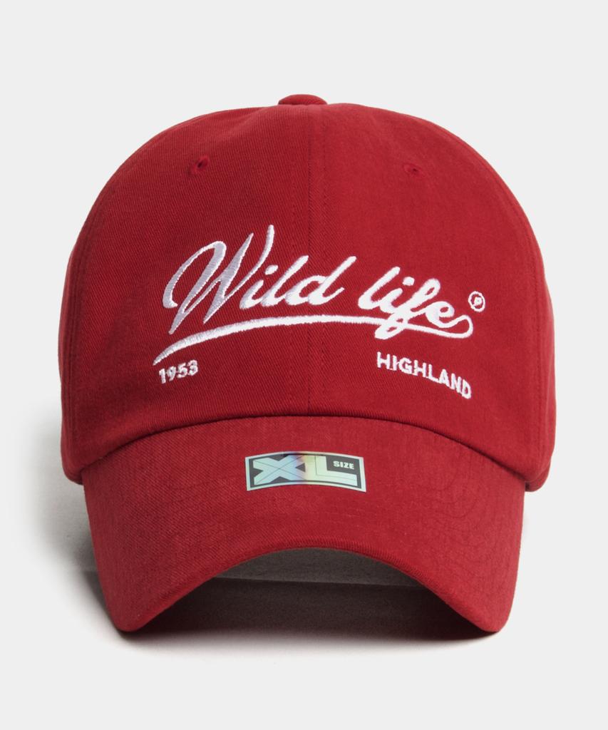 Peullaeto Oversized Peach Fabric Ball Cap Xl Wild Life Cap Red