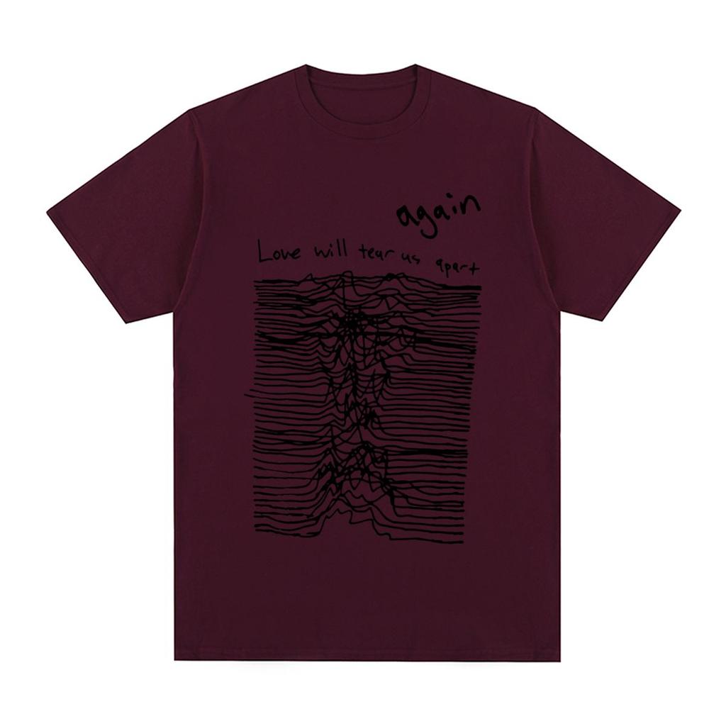LOVE WILL TEAR US APART Joy Division Vintage T-shirt Unknown Pleasures Cotton Men T Shirt New Tee Tshirt Womens Tops