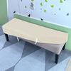 Waterproof PU Leather Stretch Bench Cover Removable Washable Dining Room Living Room Seat Protector Slipcover