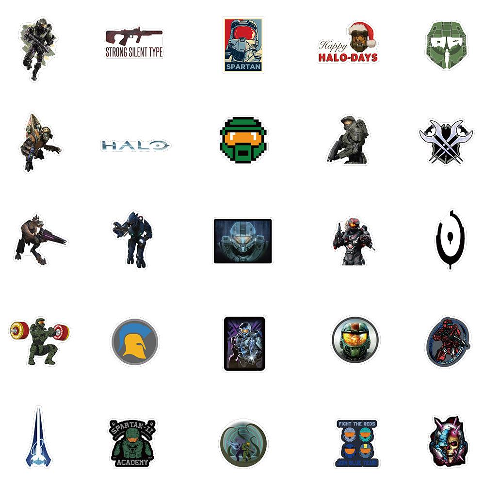 10/50Pcs Cartoon Shooting Stickers Halo DIY Stickers Scrapbooking Phone Luggage Skateboard Vinyl Waterproof Graffiti Decals