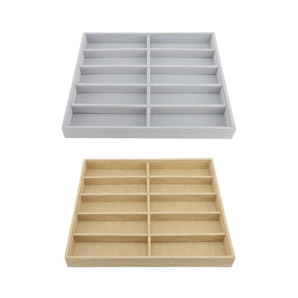 10 Grid Sonnenbrille Display Box Sonnenbrille Lagerung Organizer Fach Brillen Halter Tablett für Sonnenbrille