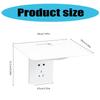 Wall Router Shelf Outlet Placement Holder For Routers And Media Boxes Strong Adhesive Bracket For Desktop Management
