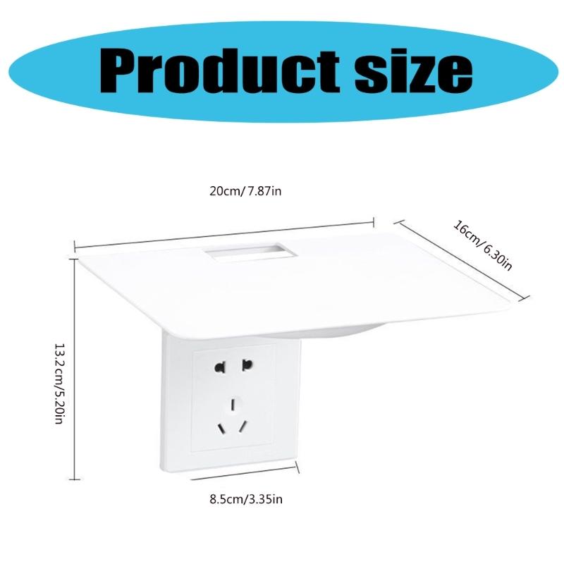 Wall Router Shelf Outlet Placement Holder For Routers And Media Boxes Strong Adhesive Bracket For Desktop Management