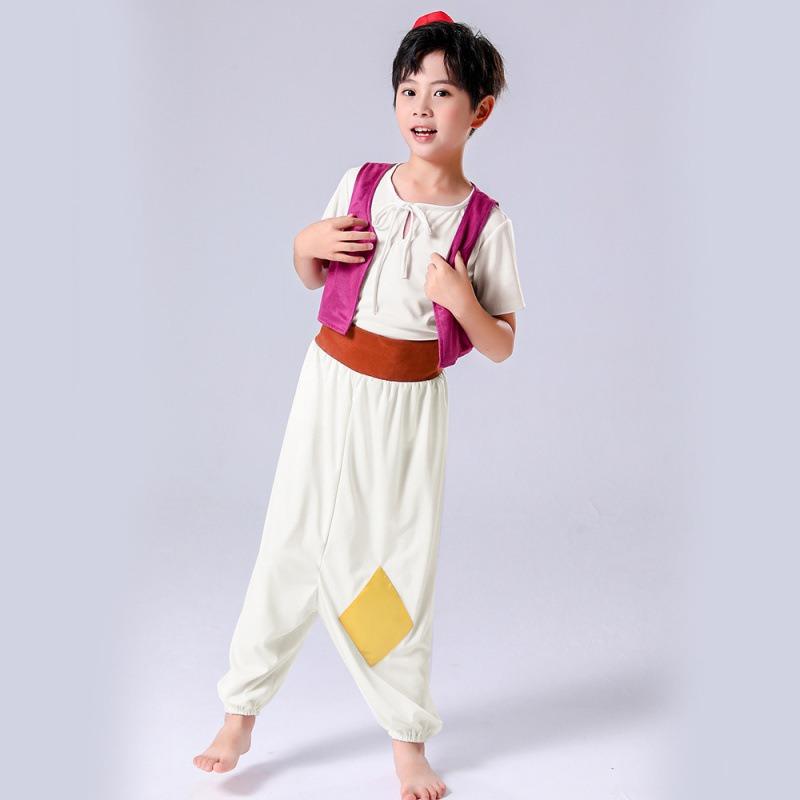 New Halloween Children's Day Show Costume Search Banner Magic Lamp Prince Role-playing Costume Full Costume