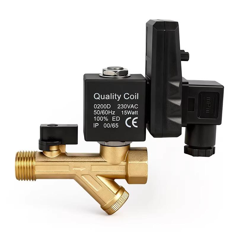 Air Compressor Electronic Drain Valve Automatic Switch OPT-A Split B with Gas Tank Timing Solenoid Water Valve Cold Drying