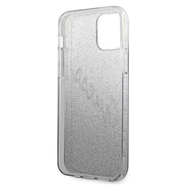 Guess Guhcp12Spcuglsbk Iphone 12 Mini5,4 Czarny/Black Hardcase Glitter Gradient Script