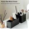 Plastic Makeup Brush Holder Black Desktop Organizer Multi-functional Pen Holder  School Office