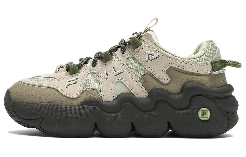 Fila Low Top Casual City Commuting Running Shoes Women's Green White