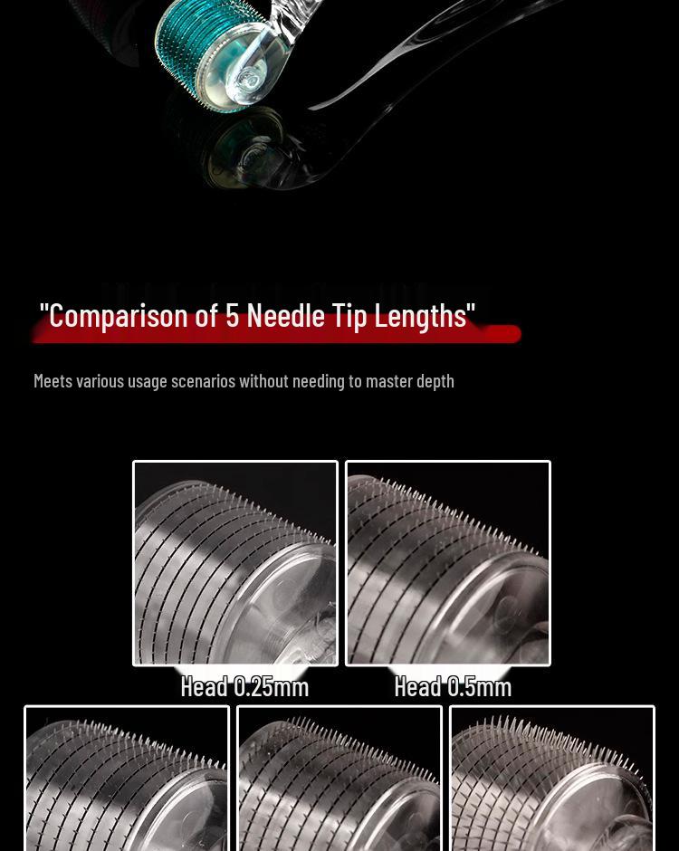 Microneedle Scalp Hair Growth Roller Pen for Minoxidil Application