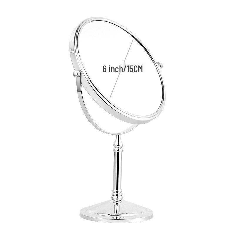

Rotatable LED Tri-Light Double-Sided Makeup Mirror for Desktops & Beauty Salons 3x Magnification