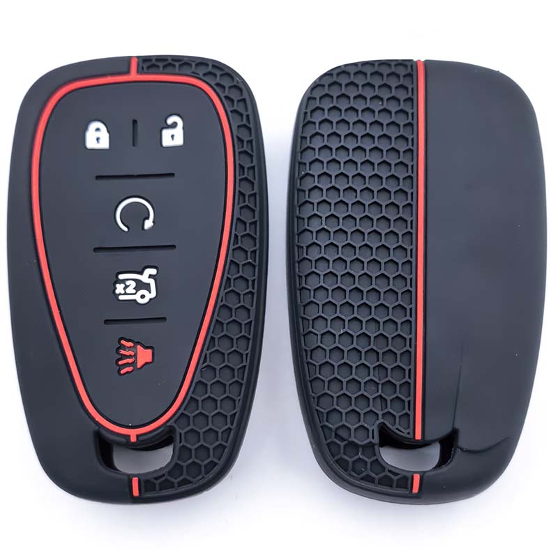 New 5Button Silicone Car Remote Key Case Fob Shell For Chevrolet Chevy Camaro Cruze Malibu Equinox Onix Spark Sonic Volt Protect