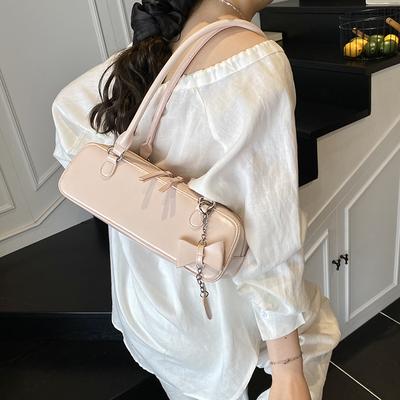 Hochwertige strukturierte kleine Tasche Damen 2025 neu vielseitige Schulter-Achseltasche Nische Baguette-Tasche